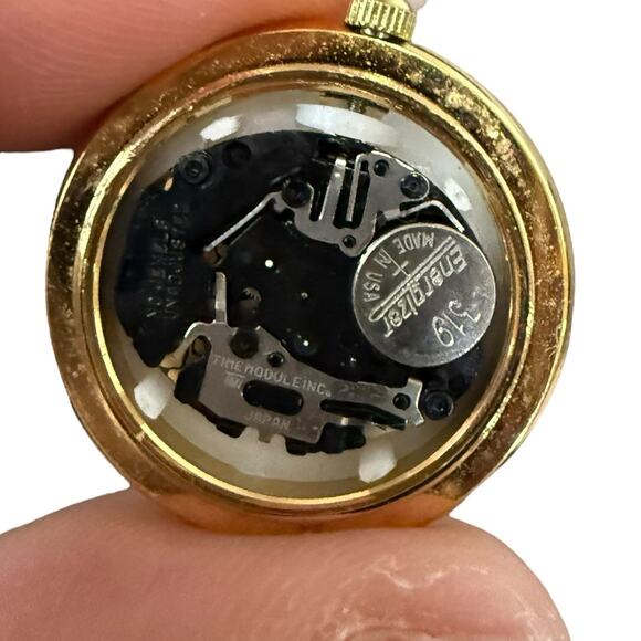 Diane Von Furstenberg DVF‎ Necklace Clock Watch Pendant Gold Starburst Jewelry - Picture 11 of 12